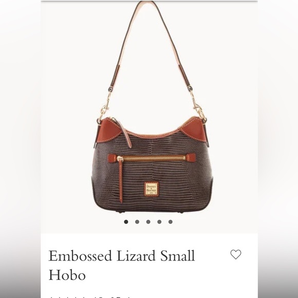 Dooney & Bourke Embossed Lizard Small Hobo - Picture 5 of 9